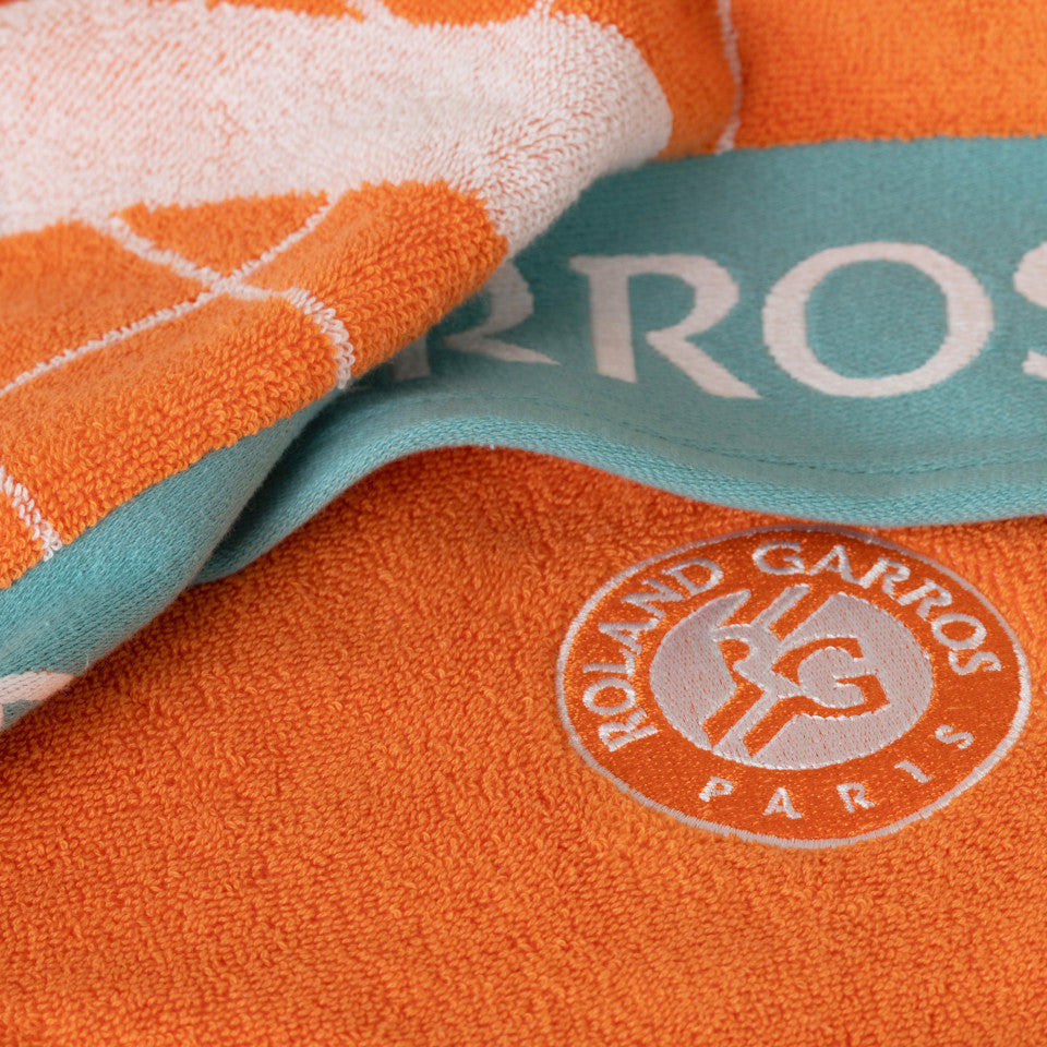 Roland-Garros 2023 clay court organic cotton player beach towel