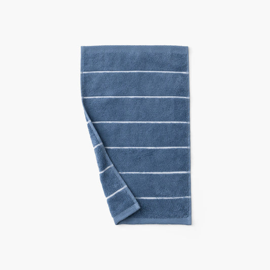Hypnotic indigo cotton guest towel