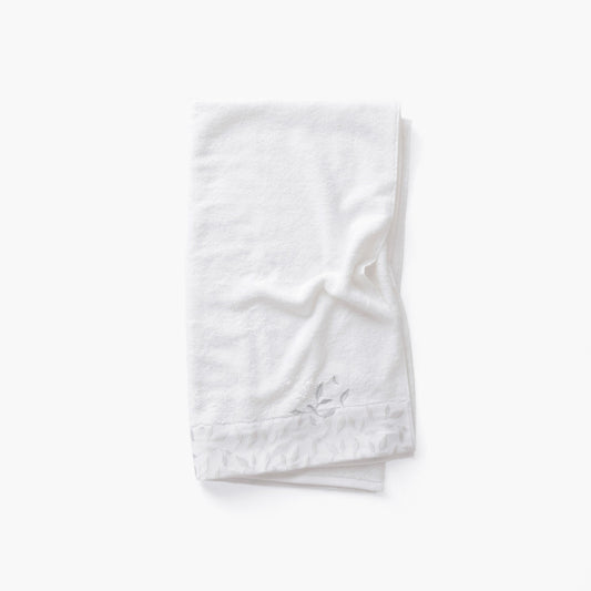 Equinoxe neige cotton and bamboo viscose hand towel