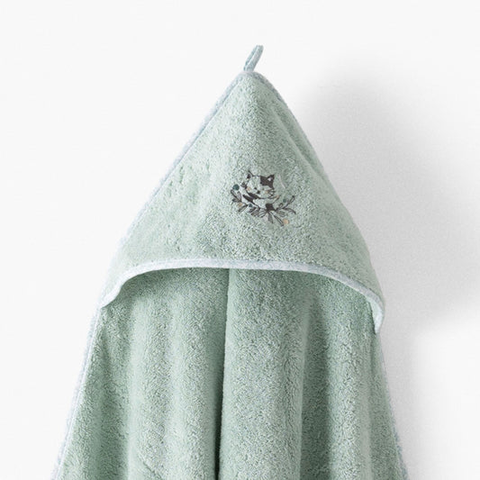 Jardine organic cotton bath cape almond