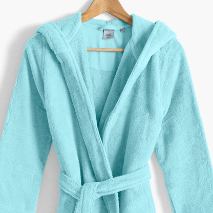 Teen girl's soft cotton bathrobe Julia lagoon