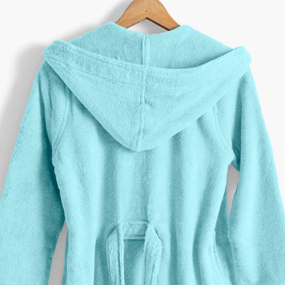 Teen girl's soft cotton bathrobe Julia lagoon