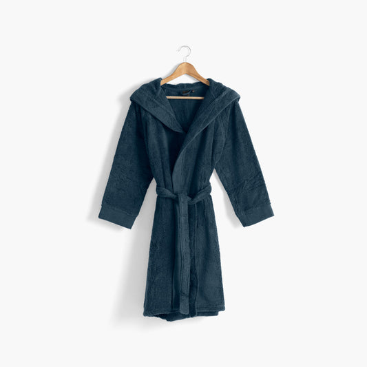 HUGO  cotton teen's hooded bathrobe