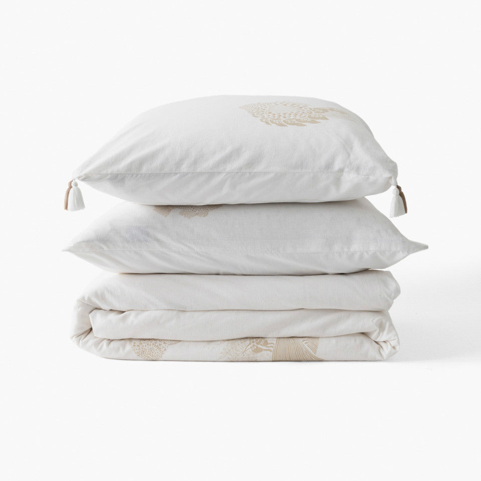 Amorgos cotton duvet cover