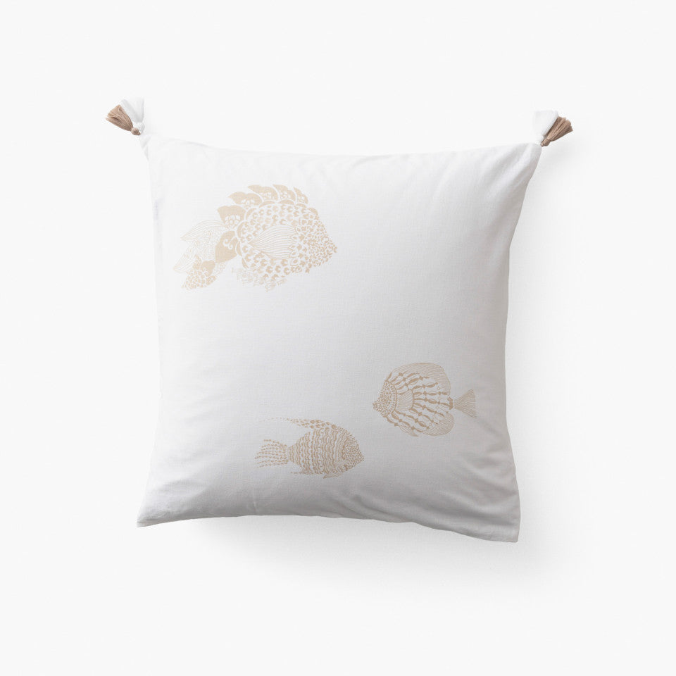 Amorgos cotton square pillowcase