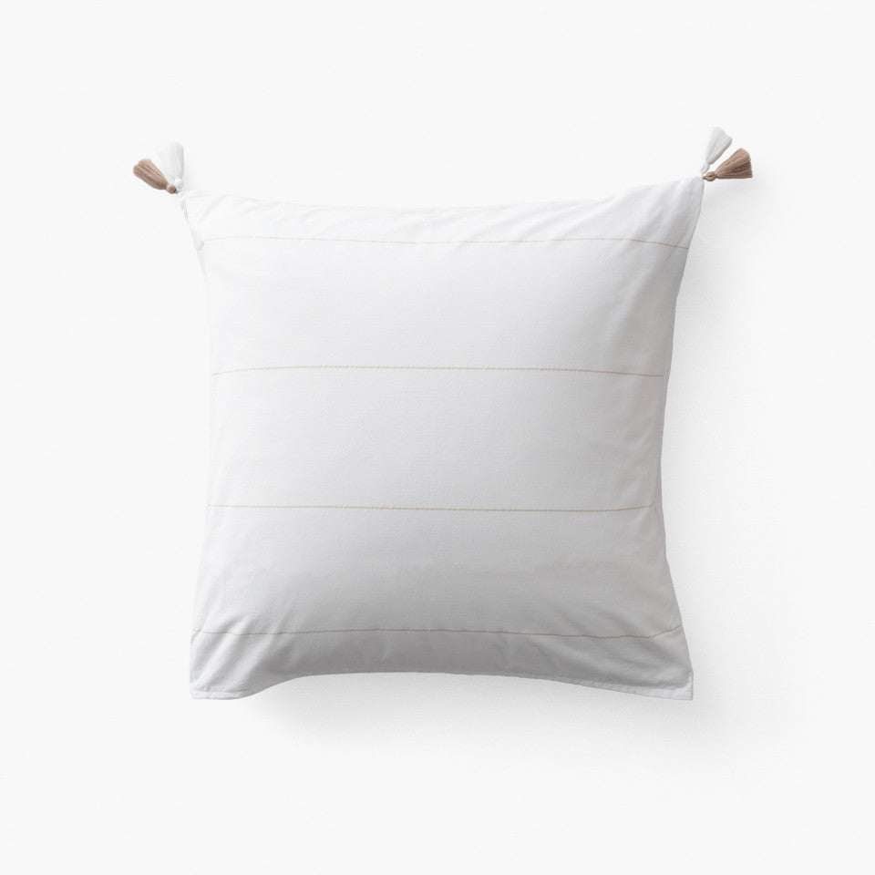 Amorgos cotton square pillowcase