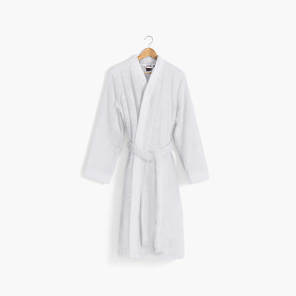 ROMEO soft cotton men's bathrobe white