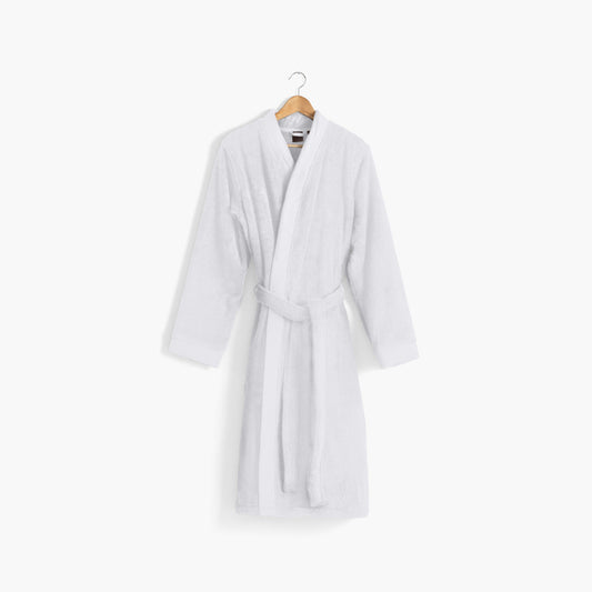 ROMEO soft cotton men's bathrobe white