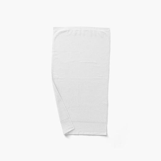 SOURCE white organic cotton terry guest towel