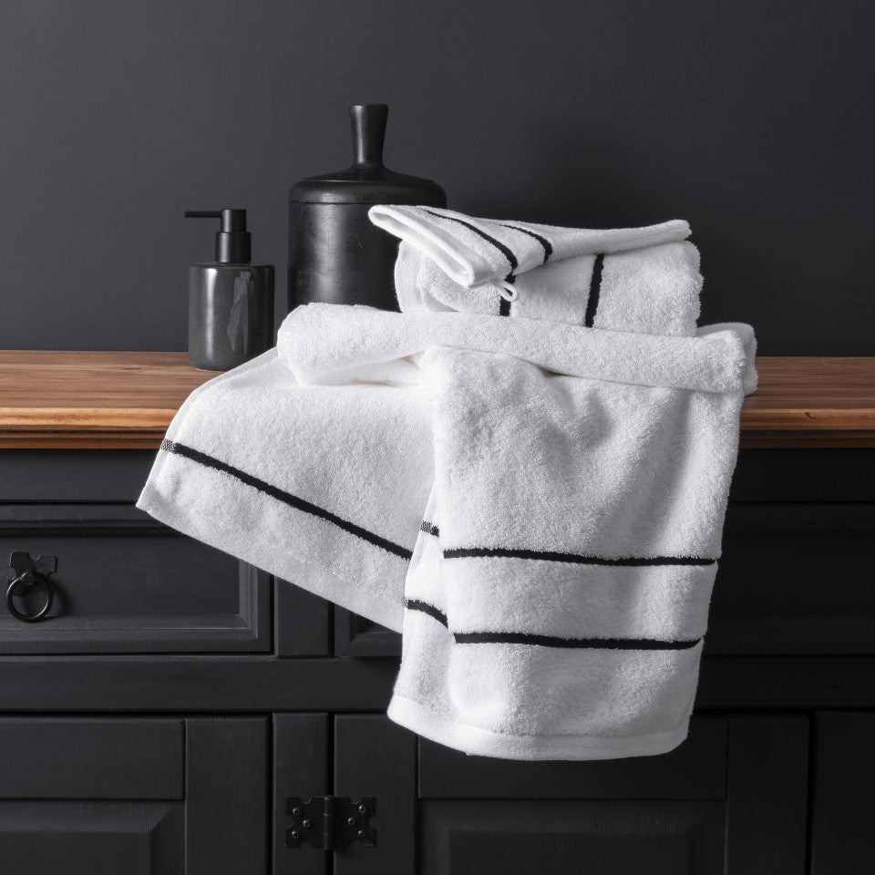 Danaïde white cotton bath towel