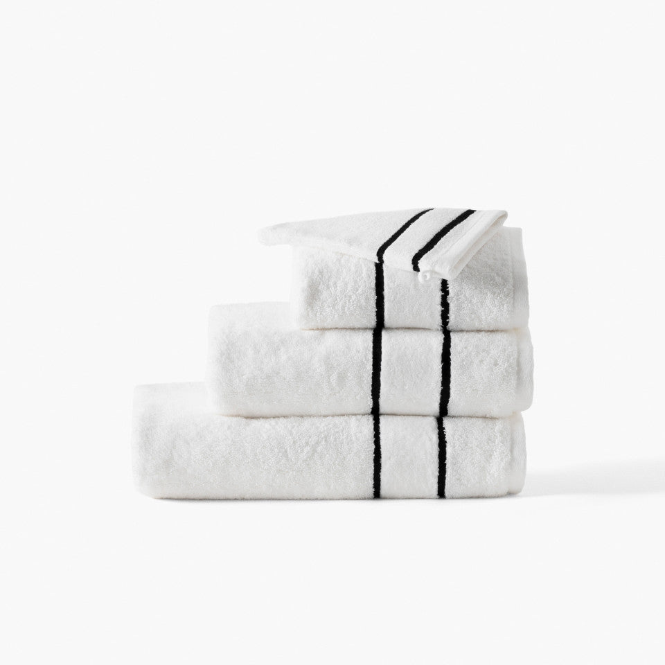 Danaïde white cotton bath towel