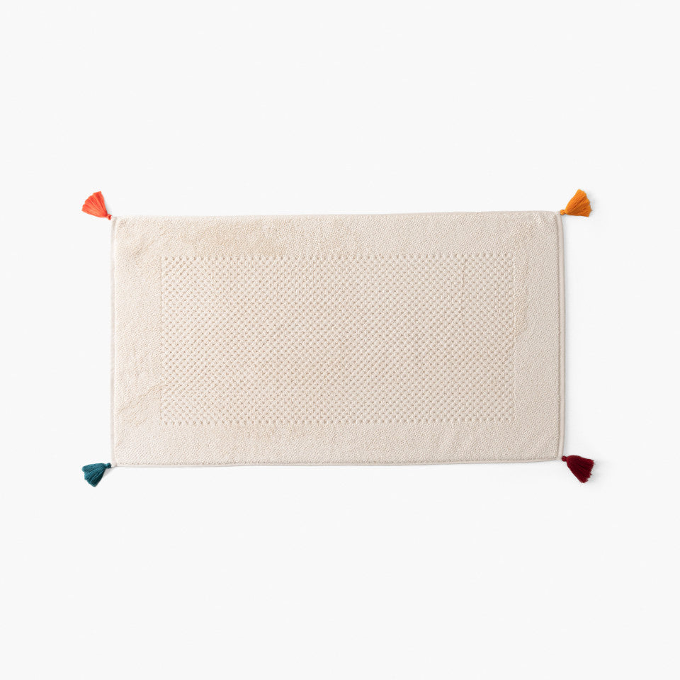 Natural Eclats cotton bath mat