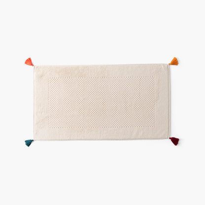 Natural Eclats cotton bath mat