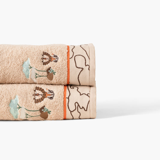 Safari organic cotton bath towel