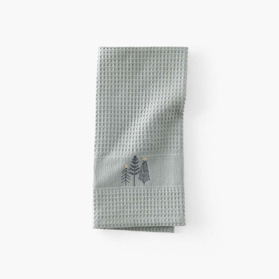 Sousbois khaki cotton kitchen towel