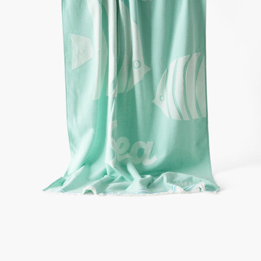 Sea mint cotton fouta