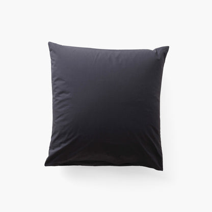 Neo anthracite geometric cotton percale square pillowcase