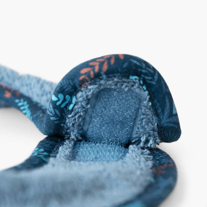 Happyful sky blue cotton bib