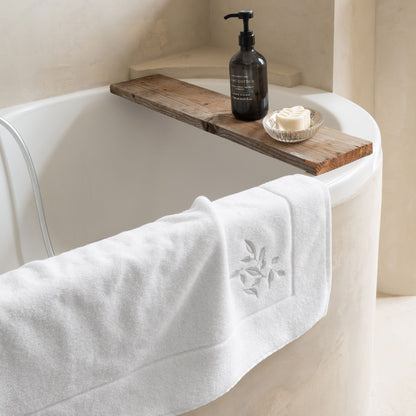 Equinoxe Snow Cotton Bath Mat