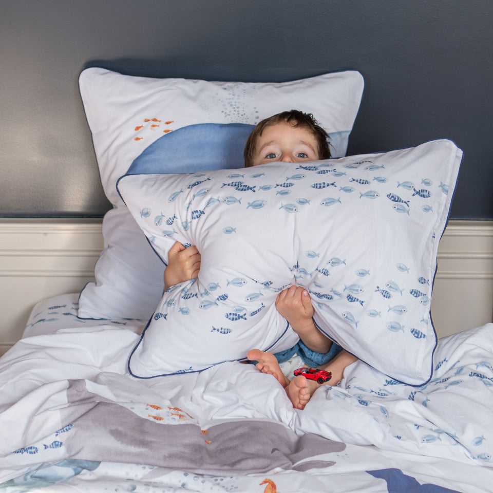 Océanos pure cotton square pillowcase