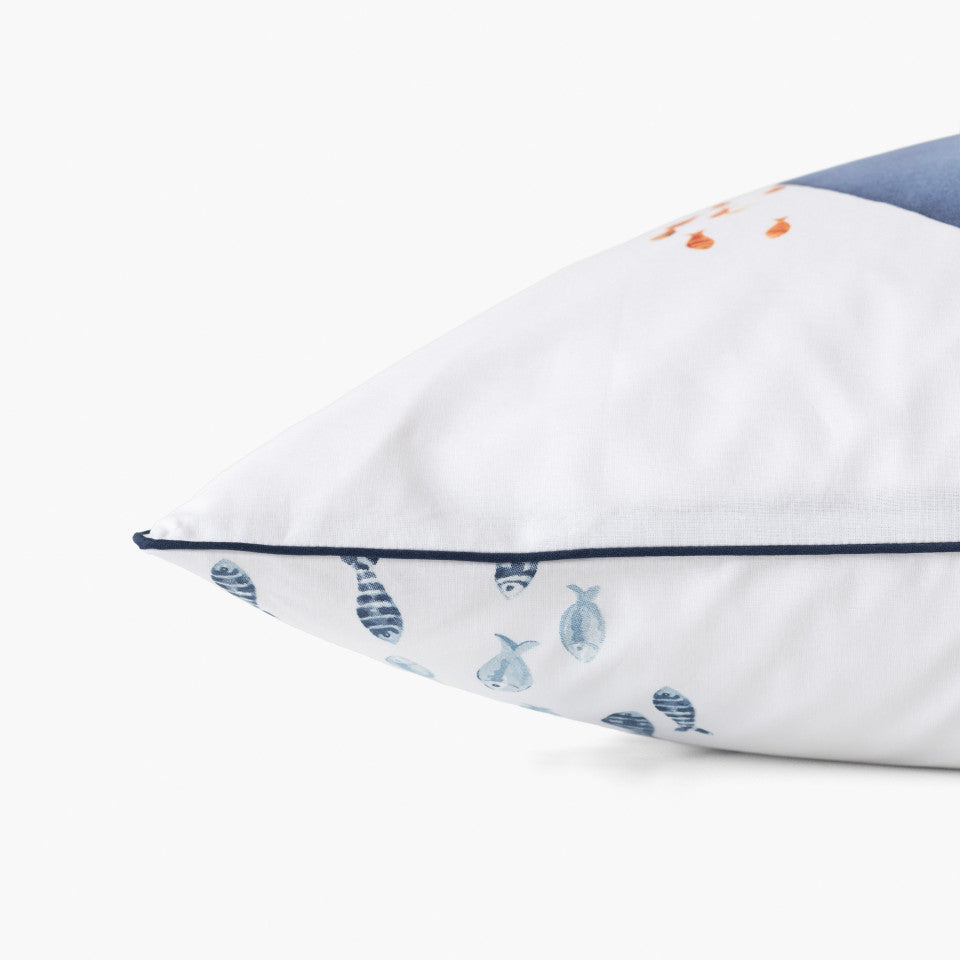 Océanos pure cotton square pillowcase