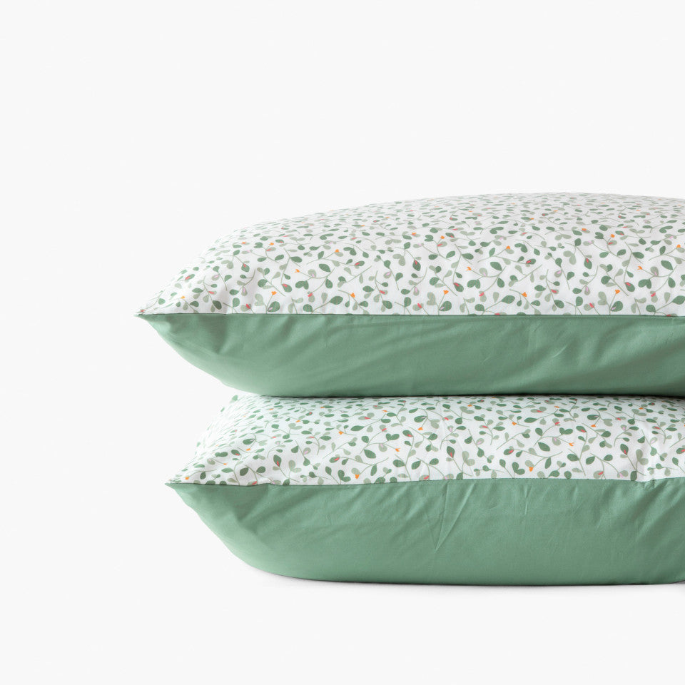 Neo Thyme Vegetable Cotton Percale Rectangular Pillowcase