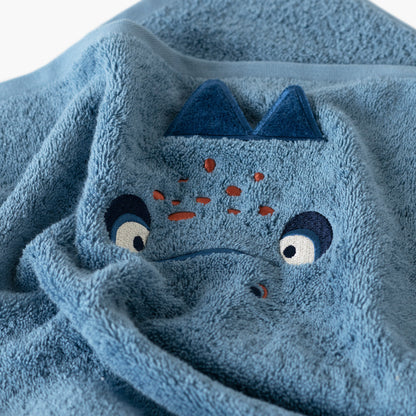 Happyful sky blue cotton hand towel