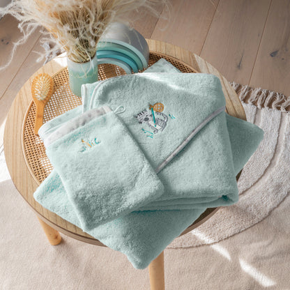 DEVINE Celadon organic cotton hand towel