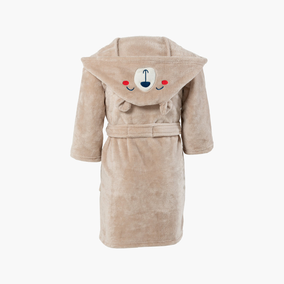 BEARFUL children's fleece hooded dressing gown