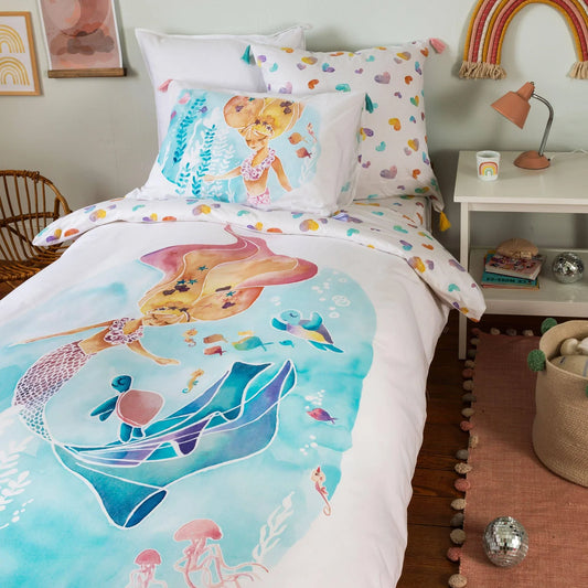 Calliope organic cotton duvet cover for children