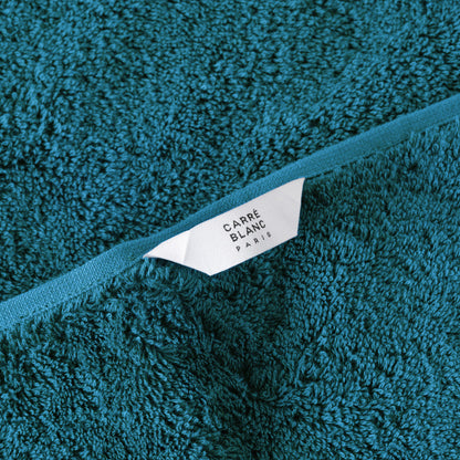 Lola II Peacock Blue Cotton Hand Towel