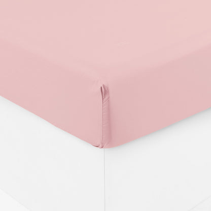 Neo Rosewood Cotton Percale Fitted Sheet