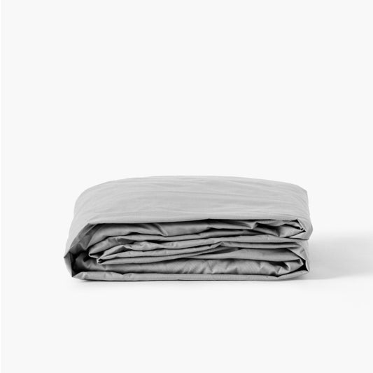 NEO gris fitted sheet percale cotton