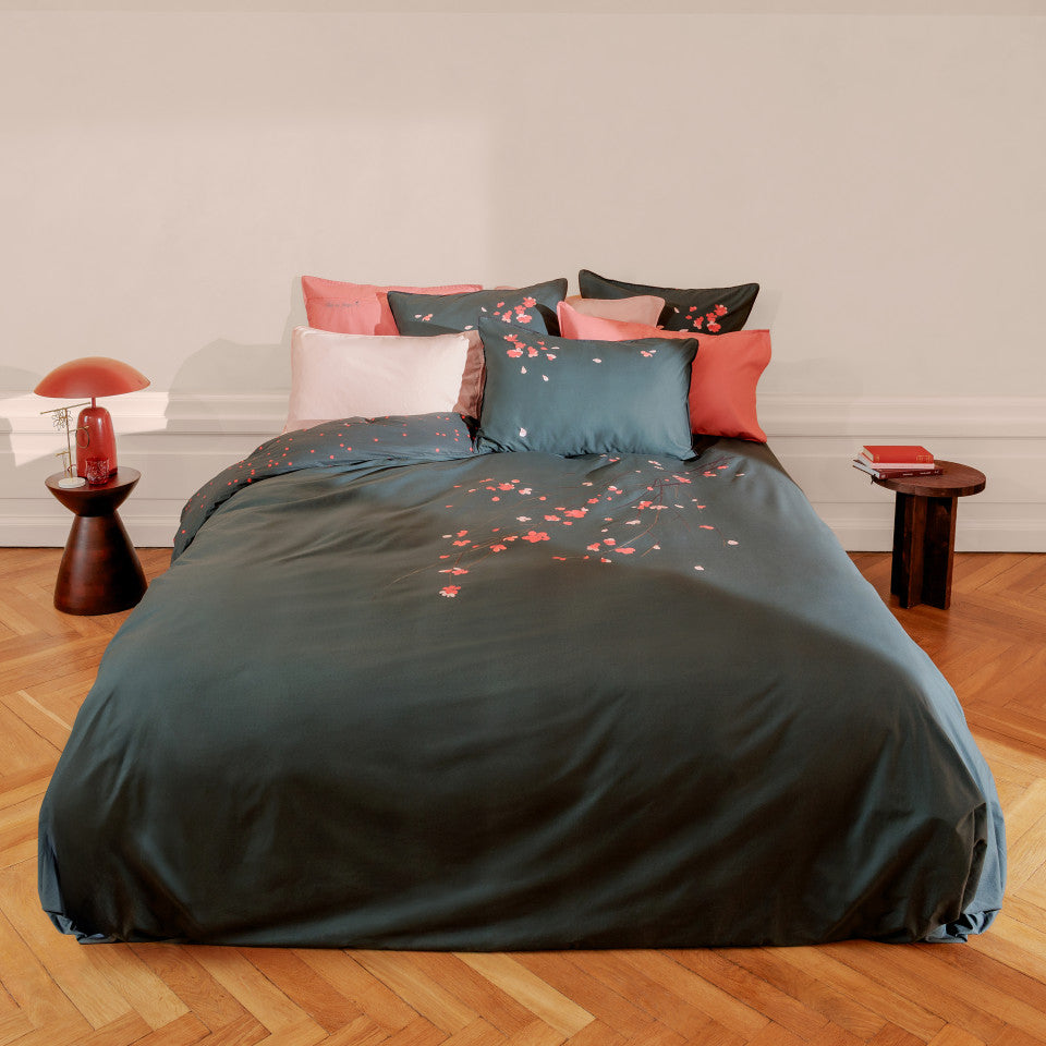 Ikebana cotton duvet cover