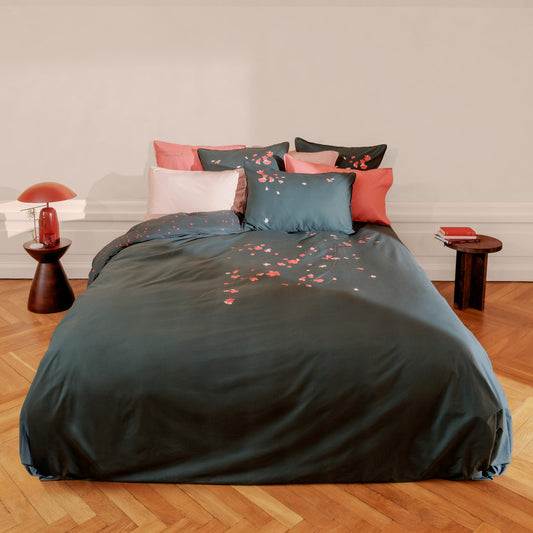 Ikebana cotton duvet cover