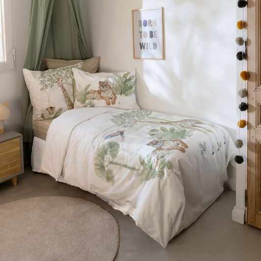 Anima reversible children's duvet cover in organic cotton