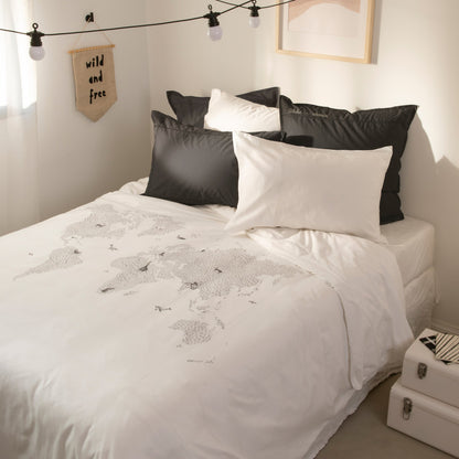 Anima reversible children's duvet cover in organic cotton