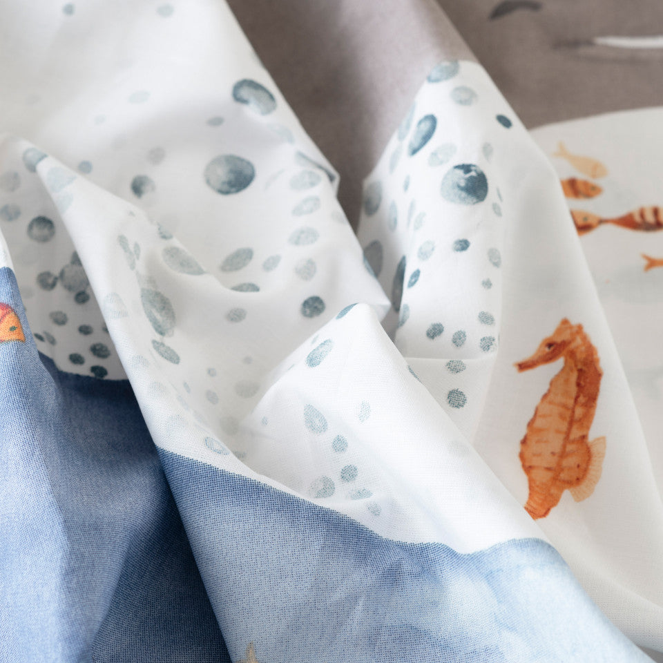 Oceanos Reversible Pure Cotton Duvet Cover