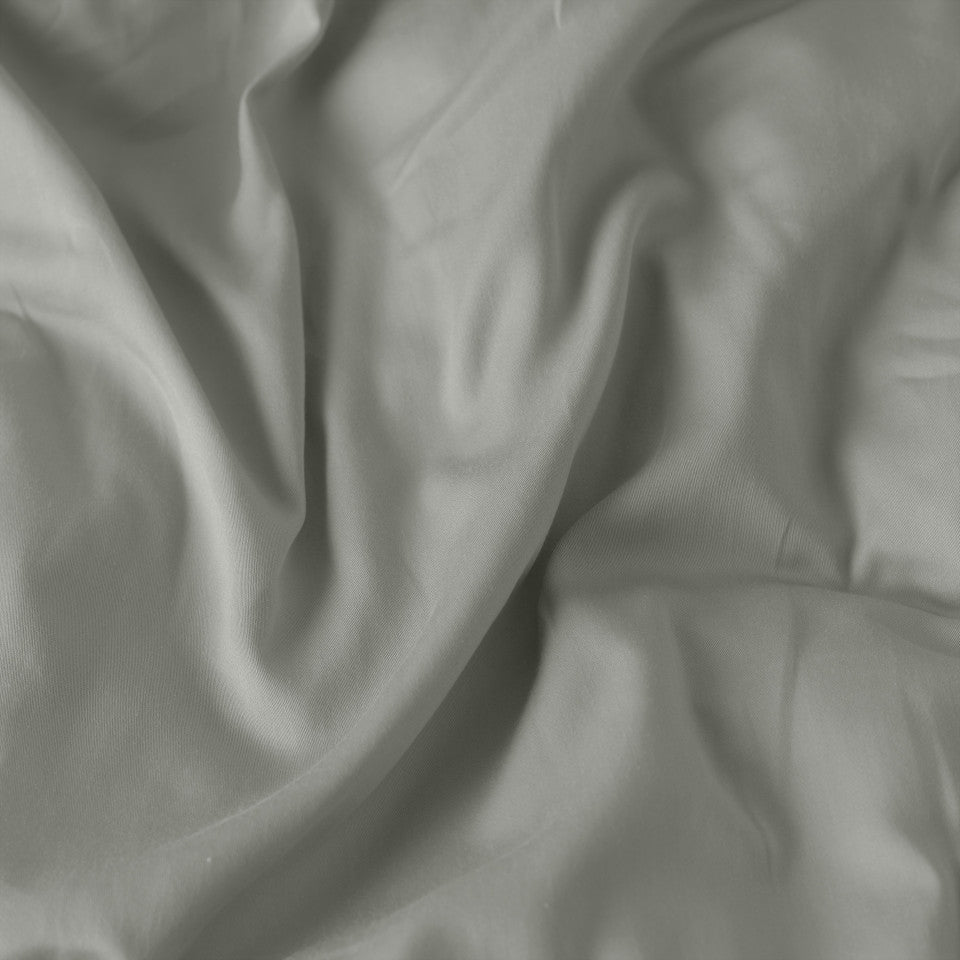 Organic washed cotton satin Jade Quartz duvet cover