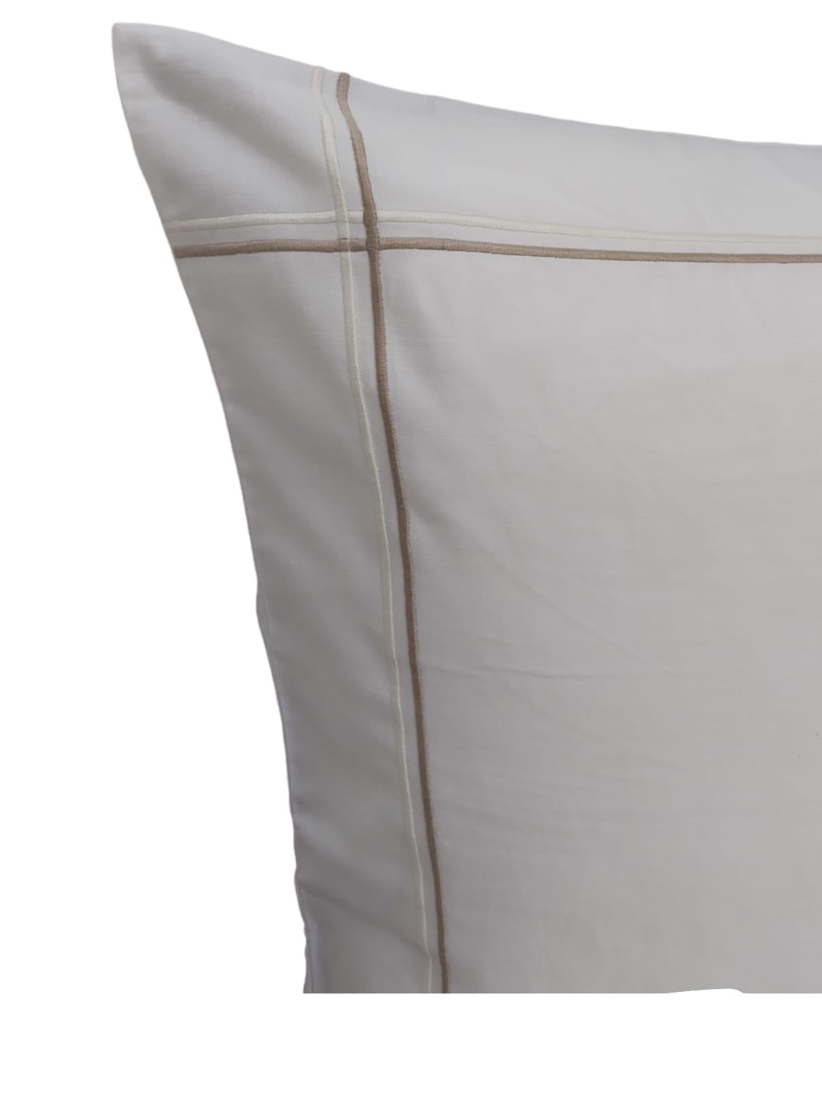 LANIA cotton full bed set white/beige