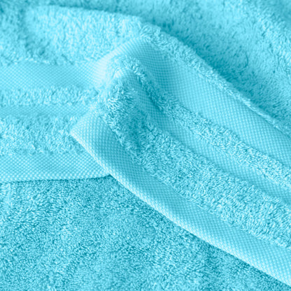 Lola II turquoise cotton washcloth