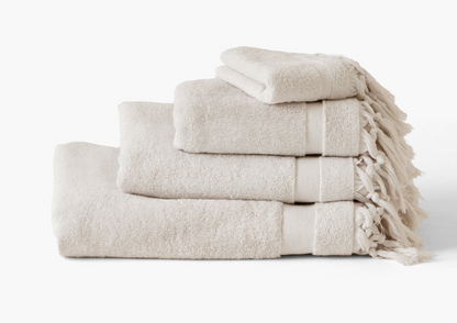 MADELEINE cotton terry medium bath towel craie