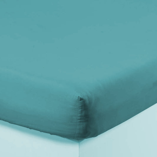 NEO lagoon fitted sheet percale cotton