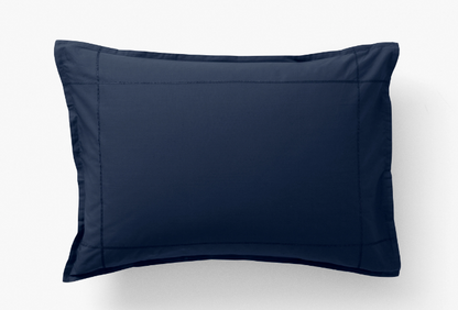 Neo navy cotton rectangular pillowcase