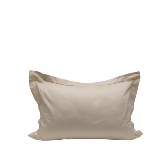 OLIVIA sateen cotton pillow cases beige