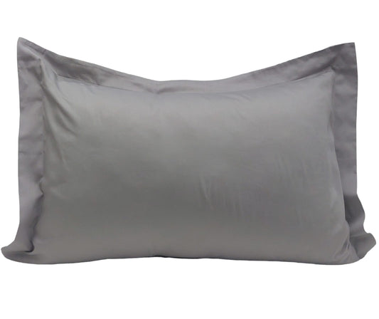 OLIVIA sateen cotton pillow cases light grey