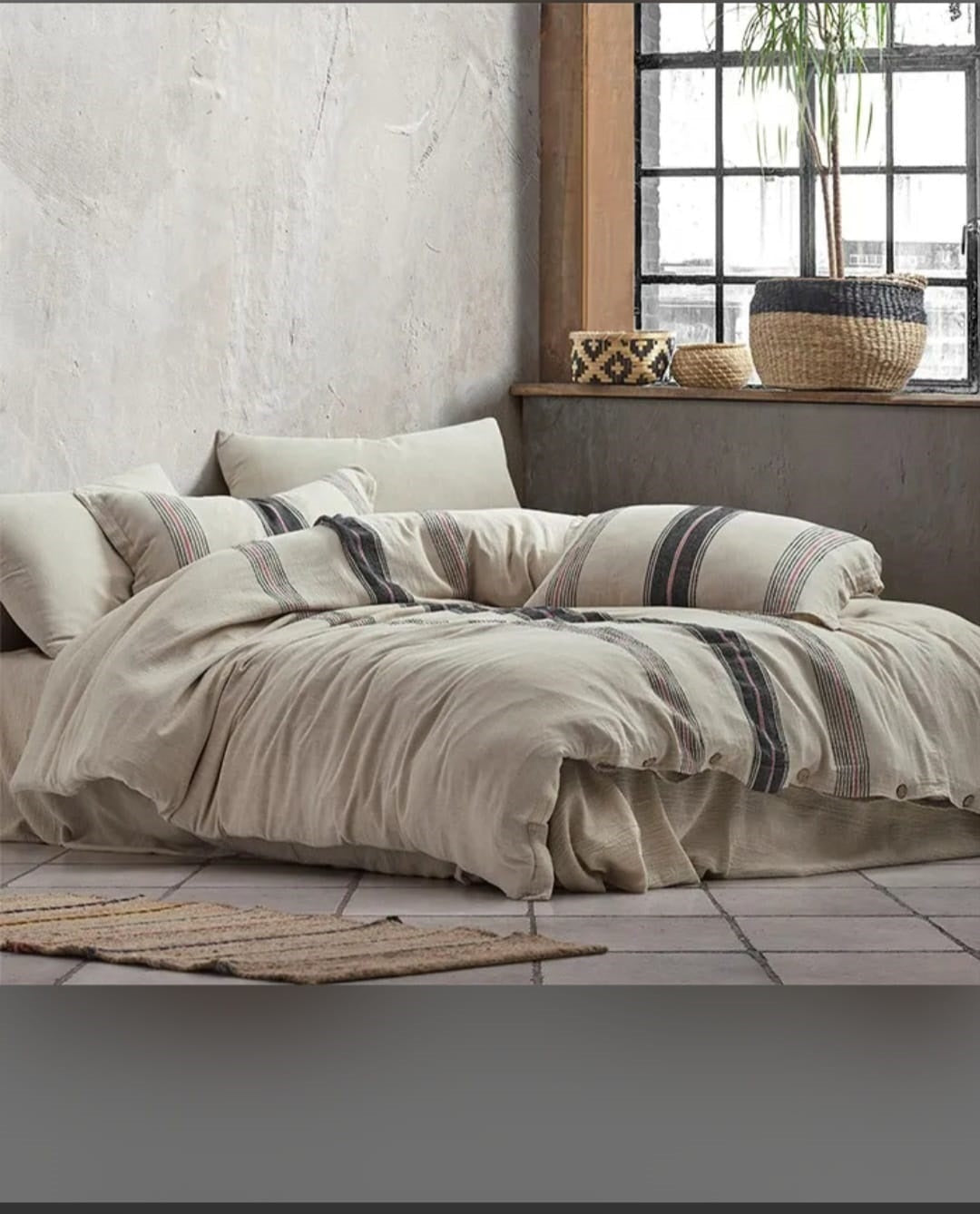W&M pandora linen bed set