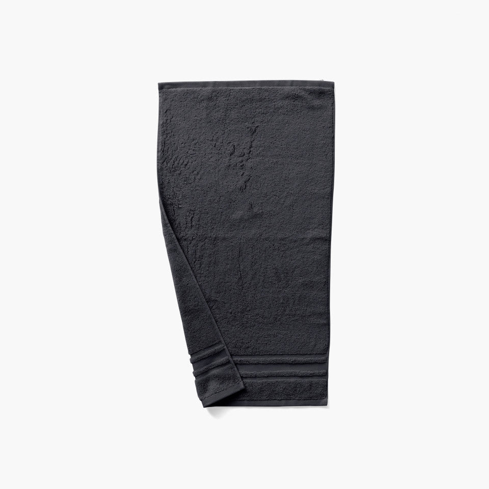 Lola II slate gray cotton hand towel