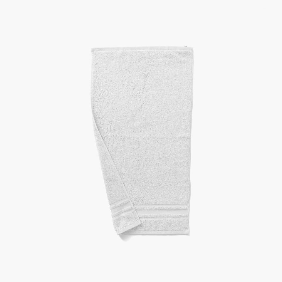 Lola II White Cotton Guest Towel
