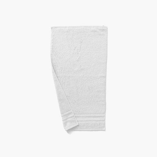Lola II White Cotton Guest Towel